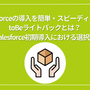 Salesforceの導入を簡単・スピーディーに！toBeライトパックとは？ ～Salesforce初期導入における選択肢～